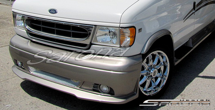 Custom Ford Econoline Van Front Bumper  All Styles (1992 - 2007) - $590.00 (Manufacturer Sarona, Part #FD-001-FB)
